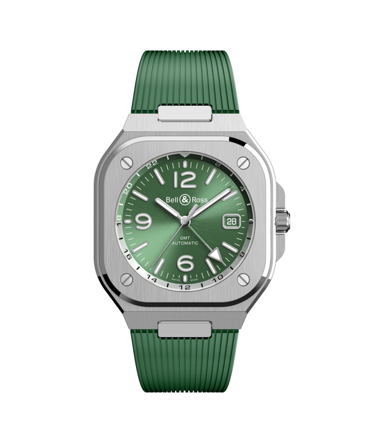Bell & Ross BR-05 GMT Green Steel BR05G-GN-ST/SRB