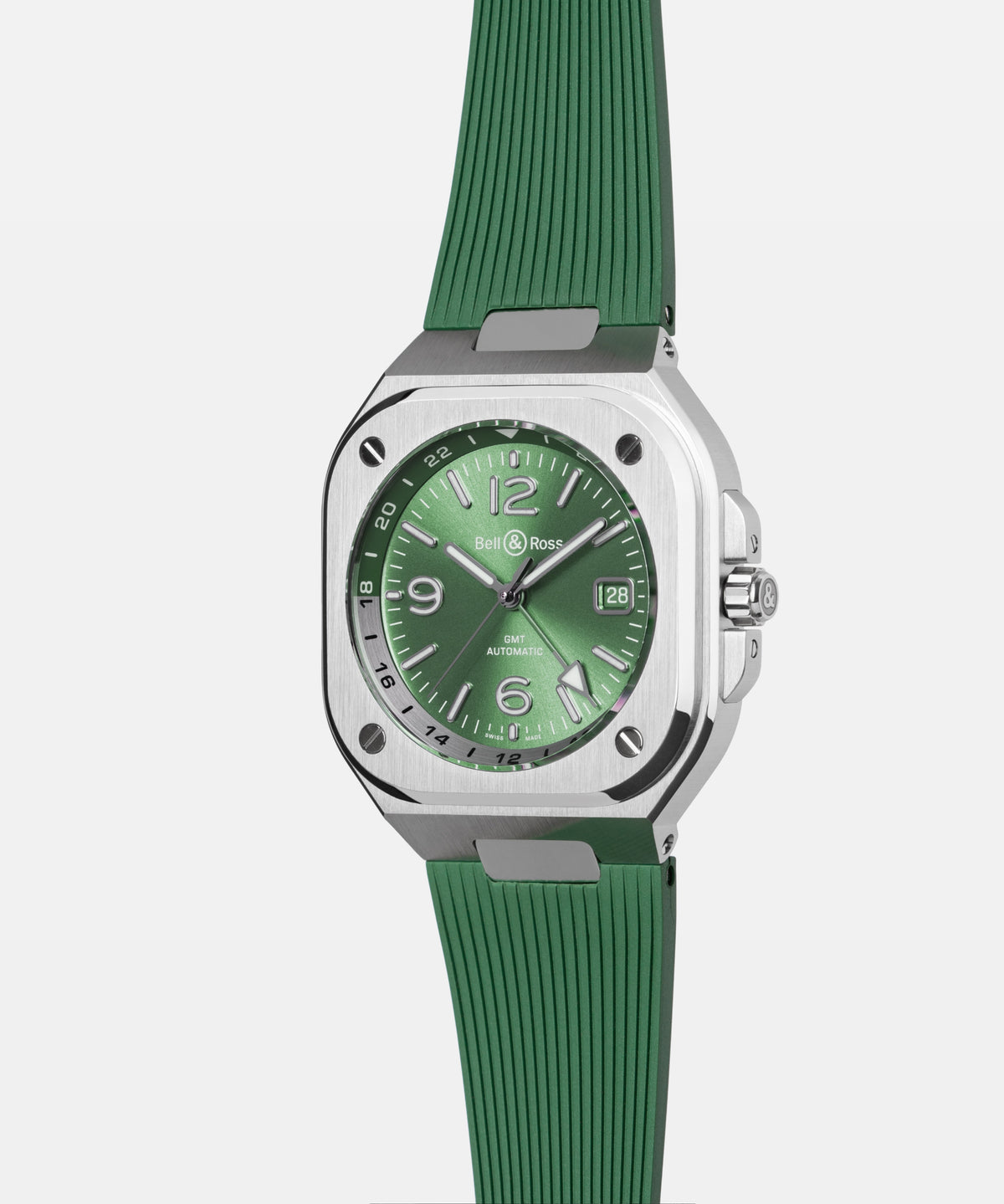 Bell & Ross BR-05 GMT Green Steel BR05G-GN-ST/SRB