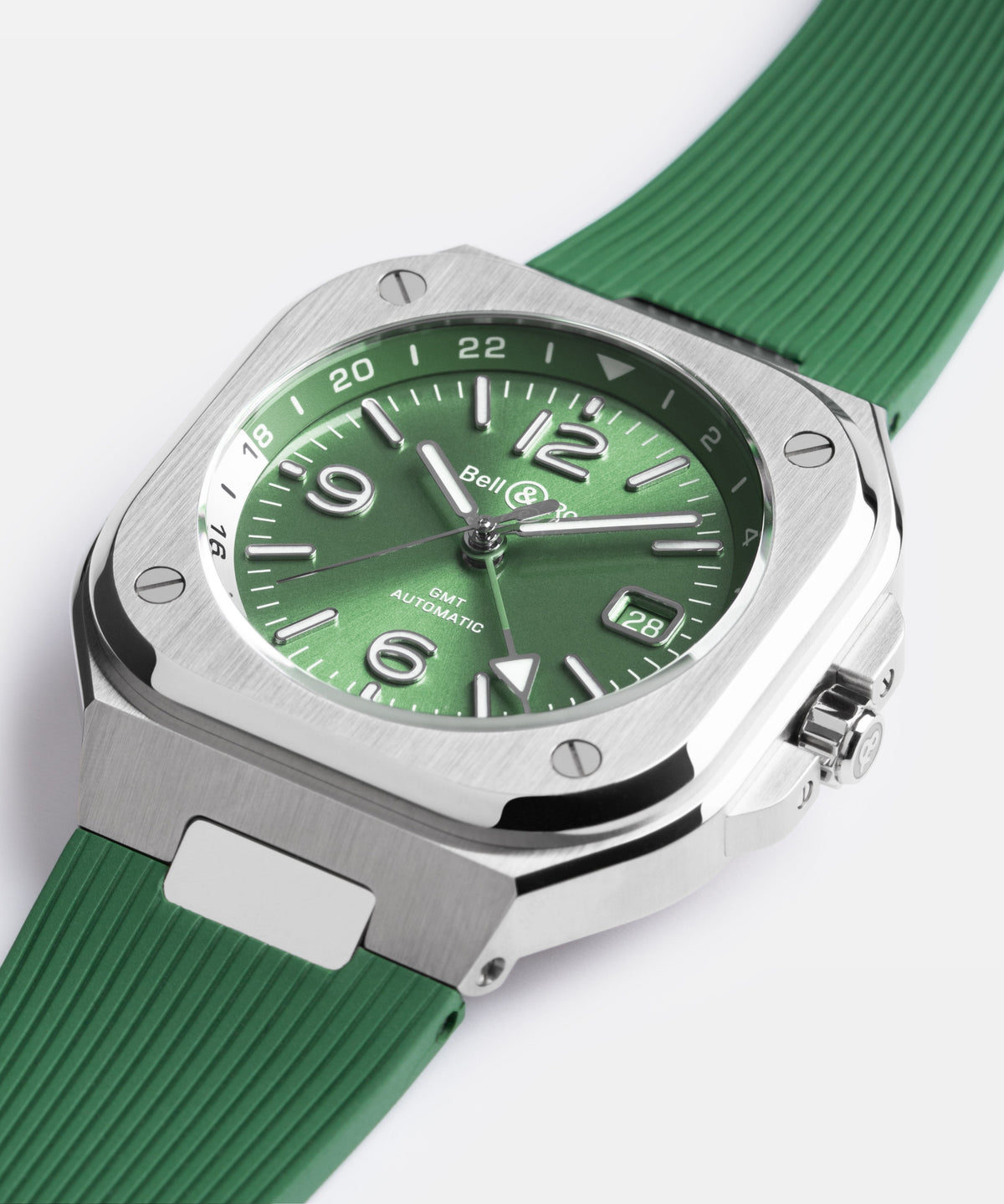 Bell & Ross BR-05 GMT Green Steel BR05G-GN-ST/SRB