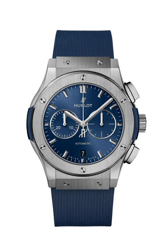 Hublot Classic Fusion Chronograph Titanium Blue Watch 541.NX.7170.RX