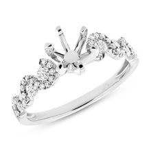 0.54CT DIAMOND SEMI-MOUNT RING FOR 1.00CT-CTR