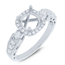 0.55CT DIAMOND SEMI-MOUNT RING FOR 1.00CT-CTR