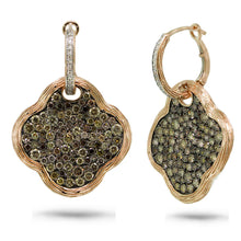 4.86CT WHITE & CHAMPAGNE DIAMOND EARRING