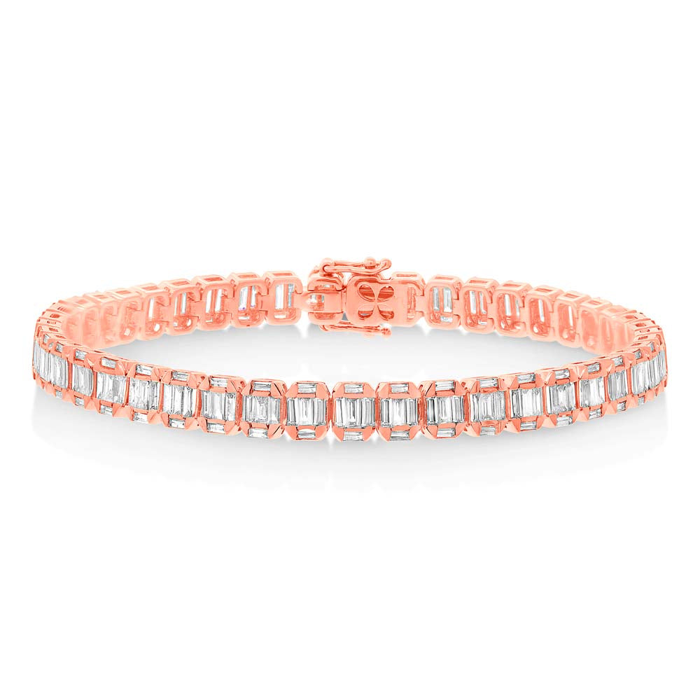 4.00CT DIAMOND BAGUETTE BRACELET