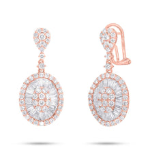 3.43CT DIAMOND BAGUETTE EARRING