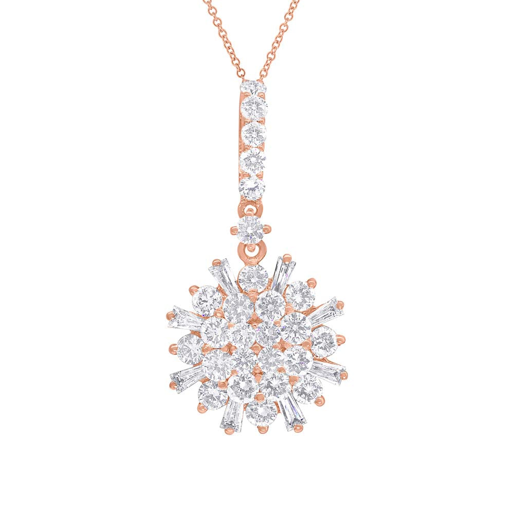1.15CT DIAMOND BAGUETTE NECKLACE