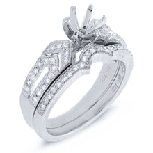 0.45CT DIAMOND SEMI-MOUNT RING 2-PC FOR 1.00CT-CTR