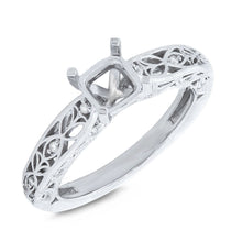 Shy Creation 0.11Ct Diamond Semi-Mount Ring For 5X5Mm -Ctr COR54004529