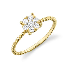 0.35CT DIAMOND CLUSTER RING