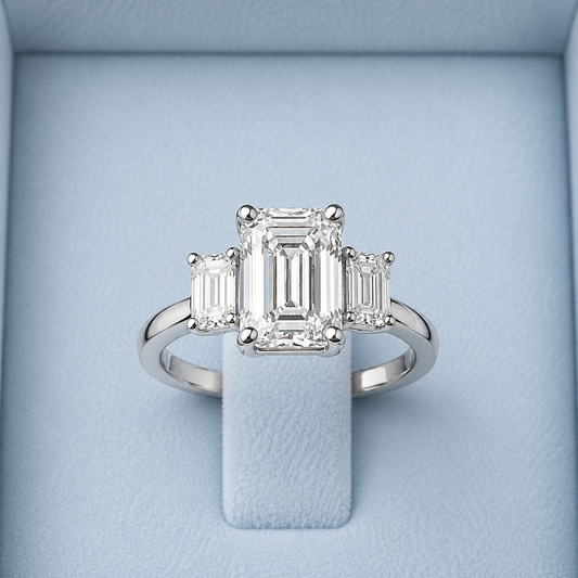 3 Emerald Cut Diamond Ring LG768647310