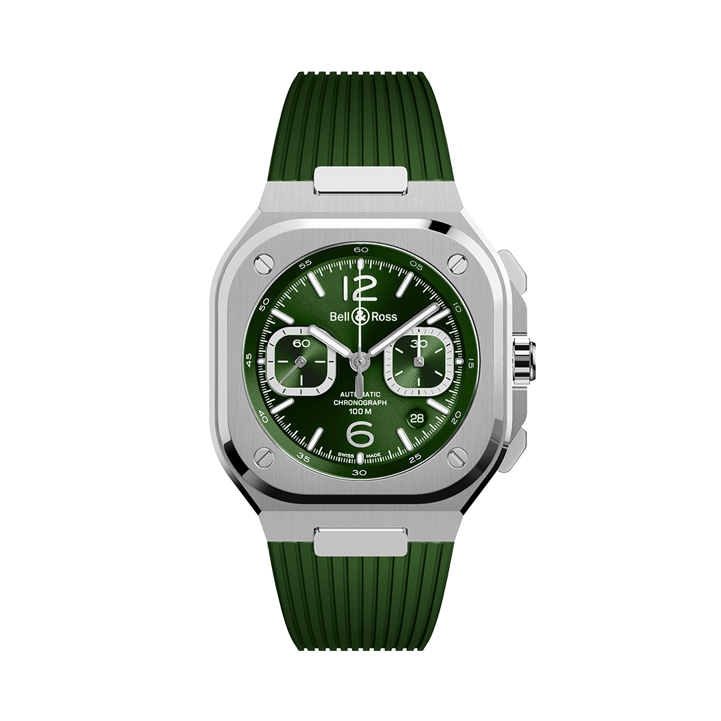 BR-05 Chrono Green Steel 42 mm BR05C-GN-ST/SRB