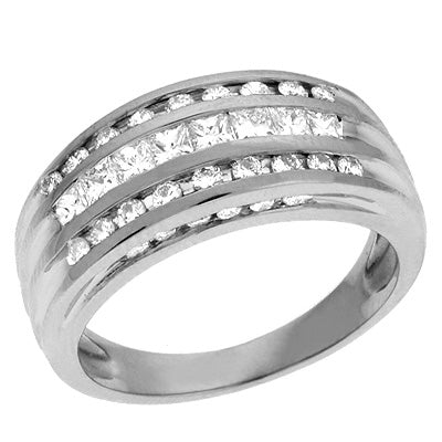 ELIE AZZI 0.81 ctw. WHITE GOLD DIAMOND BAND D0271WG