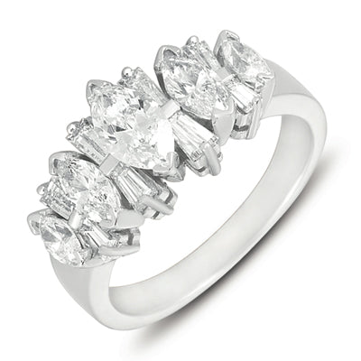 ELIE AZZI 1.90 ctw. WHITE GOLD DIAMOND BAND D0486WG