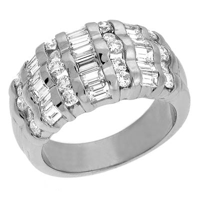 ELIE AZZI 1.85 ctw. WHITE GOLD DIAMOND BAND D3014WG