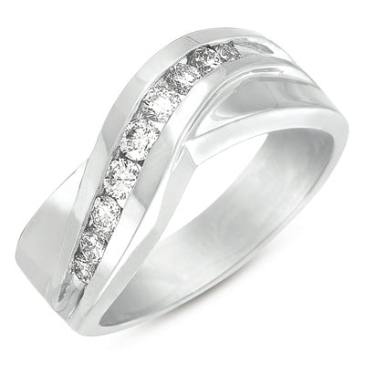 ELIE AZZI 0.33 ctw. WHITE GOLD DIAMOND BAND D3024WG