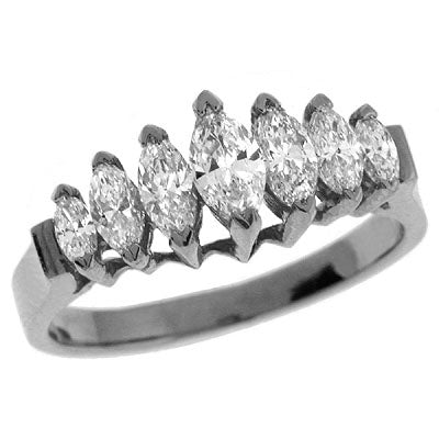 ELIE AZZI 1.00 ctw. MARQUISE DIAMOND BAND D3046WG