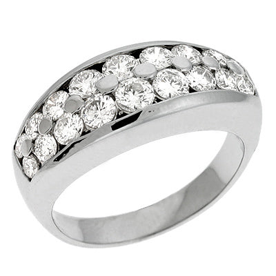 ELIE AZZI 1.21 ctw. PLATINUM DIAMOND BAND D3094-PL