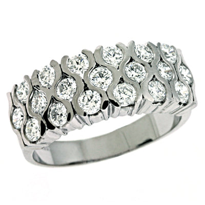 ELIE AZZI 1.19 ctw. WHITE GOLD DIAMOND RING D3173WG