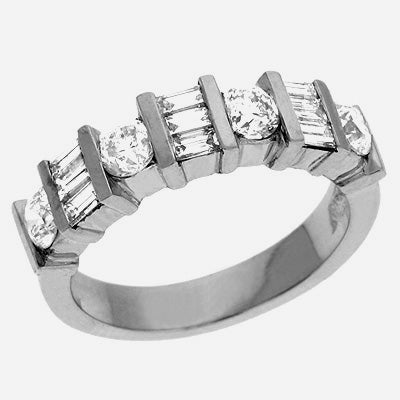 ELIE AZZI 1.09 ctw. PLATINUM DIAMOND BAND D3230-PL