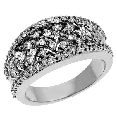 ELIE AZZI 0.66 ctw. WHITE GOLD DIAMOND BAND D3470WG