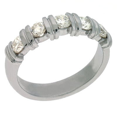 ELIE AZZI 0.75 ctw. PLATINUM DIAMOND BAND D3472-PL