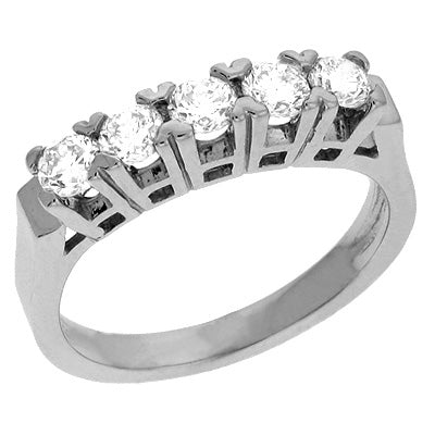 ELIE AZZI 0.68 ctw. WHITE GOLD DIAMOND BAND D3542WG