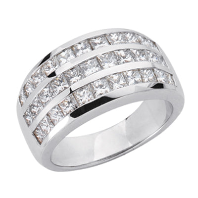 ELIE AZZI 2.45 ctw. WHITE GOLD DIAMOND BAND D3596WG