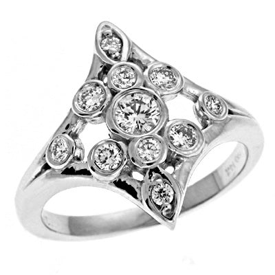 ELIE AZZI 0.52 ctw. RIGHT HAND RING D3625WG
