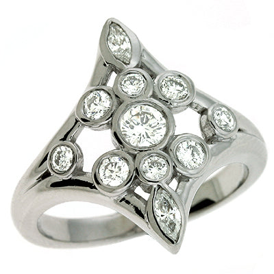 ELIE AZZI 0.68 ctw. RIGHT HAND RING D3647WG