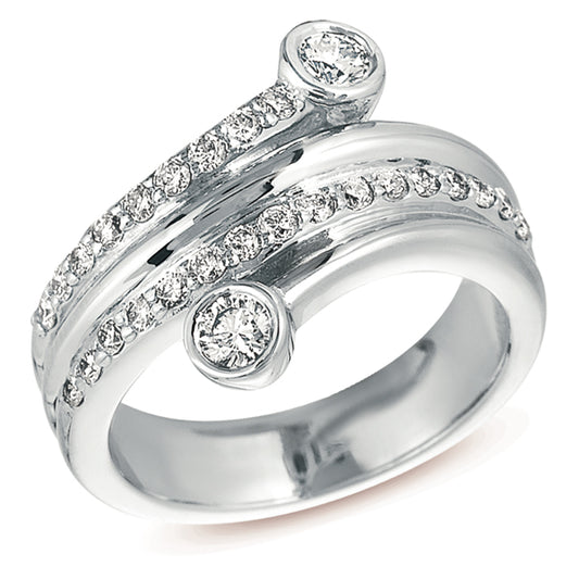 ELIE AZZI 0.64 ctw. RIGHT HAND RING D3658WG