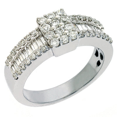 ELIE AZZI 1.00 ctw. WHITE GOLD DIAMOND RING D3703WG