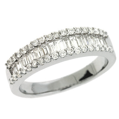 ELIE AZZI 0.86 ctw. WHITE GOLD DIAMOND RING D3713WG