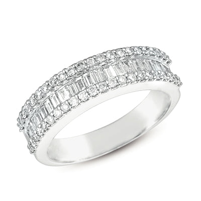 ELIE AZZI 0.61 ctw. WHITE GOLD DIAMOND RING D3721WG