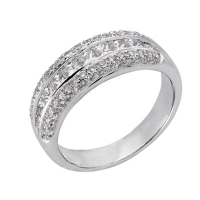 ELIE AZZI 1.22 ctw. WHITE GOLD DIAMOND RING D3786WG