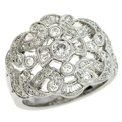 ELIE AZZI 1.00 ctw. WHITE GOLD DIAMOND RING D3790WG