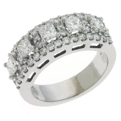 ELIE AZZI 1.85 ctw. WHITE GOLD DIAMOND BAND D3812WG