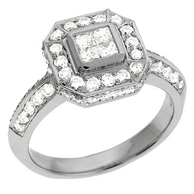 ELIE AZZI 1.15 ctw. WHITE GOLD DIAMOND RING D3818WG