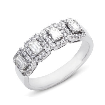 ELIE AZZI 0.91 ctw. WHITE GOLD DIAMOND RING D3860WG