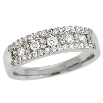 ELIE AZZI 0.54 ctw. WHITE GOLD DIAMOND RING D3861WG