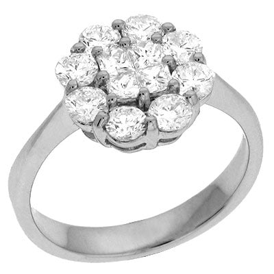 ELIE AZZI 1.48 ctw. WHITE GOLD DIAMOND RING D3877WG