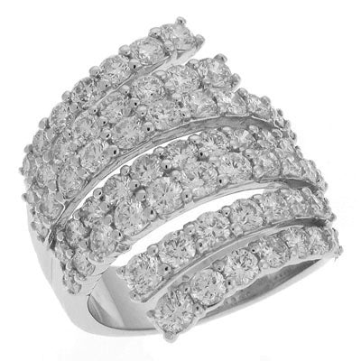 ELIE AZZI 5.27 ctw. WHITE GOLD DIAMOND RING D3881WG