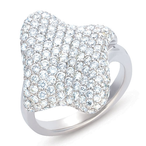 ELIE AZZI 2.15 ctw. WHITE GOLD DIAMOND M.PAVE RING D3939WG
