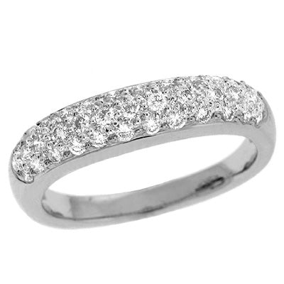 ELIE AZZI 0.44 ctw. WHITE GOLD DIAMOND PAVE RING D3944WG