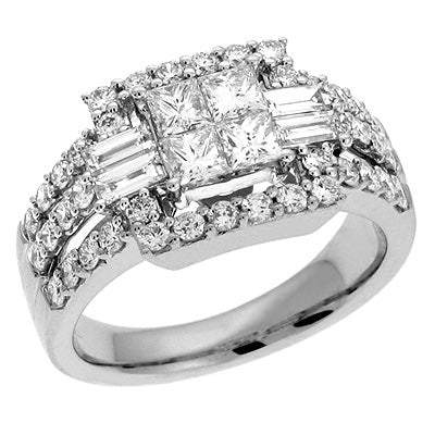 ELIE AZZI 1.65 ctw. WHITE GOLD DIAMOND RING D3950WG