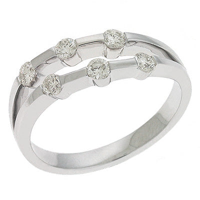 ELIE AZZI 0.34 ctw. WHITE GOLD DIAMOND RING D3955WG