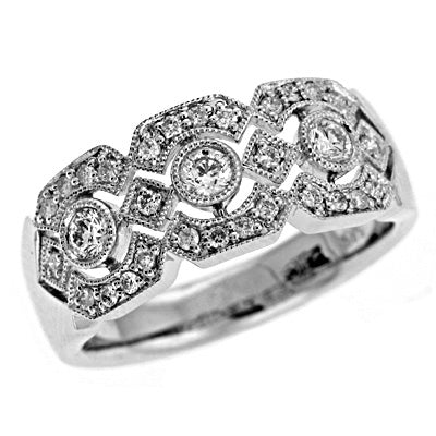 ELIE AZZI 0.43 ctw. WHITE GOLD DIAMOND RING D3958WG