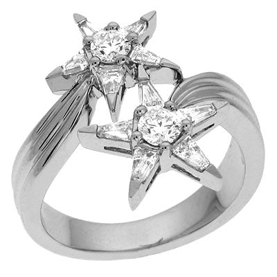 ELIE AZZI 0.71 ctw. WHITE GOLD DIAMOND RING D3960WG