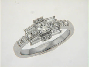 ELIE AZZI 0.91 ctw. WHITE GOLD DIAMOND RING D3964WG