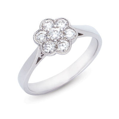 ELIE AZZI 0.53 ctw. WHITE GOLD DIAMOND RING D3968WG