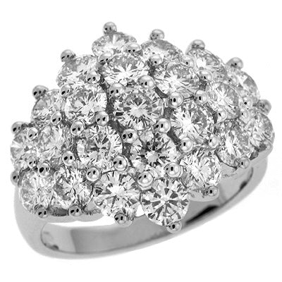ELIE AZZI 3.79 ctw. WHITE GOLD DIAMOND RING D3975WG